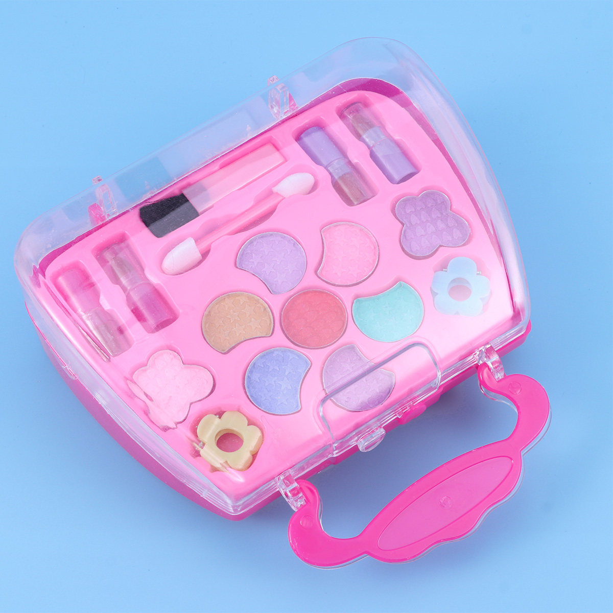 Beauty Makeup Vanity Set - Kids Makeup Case Strawberry Shape Girls