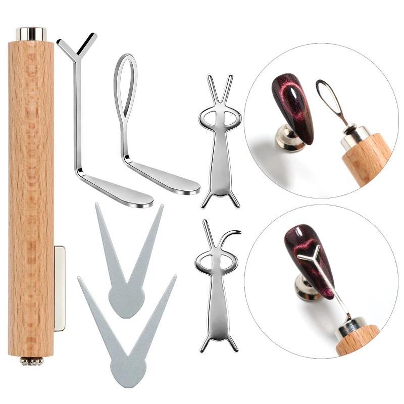 7Pcs Nail Art Magnetic Stick C - Contour Palette Stick ulasan dan harga