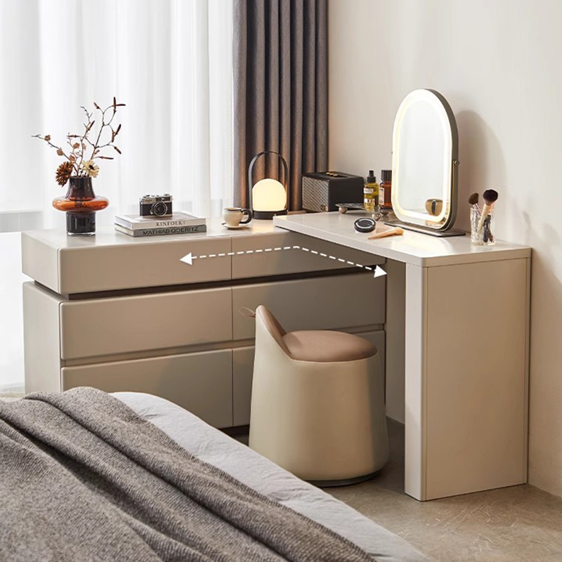 Storage Desk Vanity Table Mirr - Beauty Without Makeup ulasan dan harga