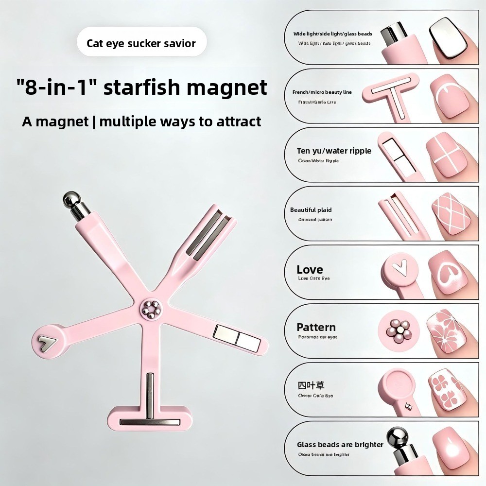 8 In 1 Starfish Cat Eye Magnet - Contour Palette Stick ulasan dan harga